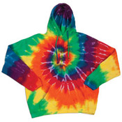 Rainbow Spiral Pullover Hooded Sweatshirt